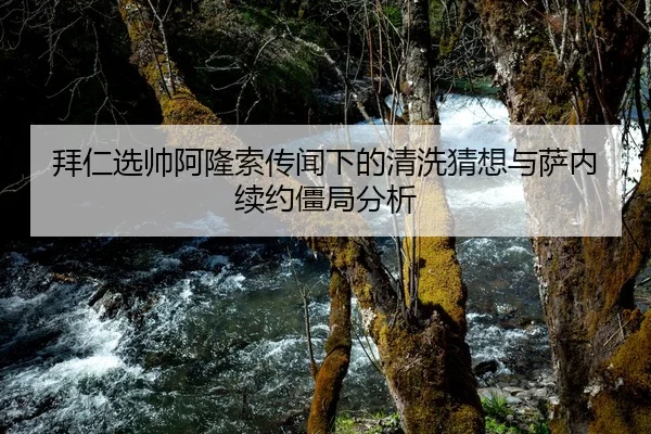 拜仁选帅阿隆索传闻下的清洗猜想与萨内续约僵局分析